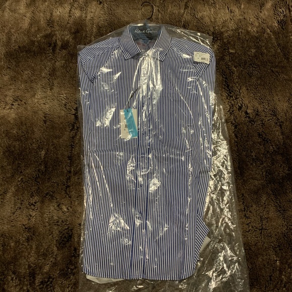 Robert Graham Men's Blue Luther Tailored Fit - Picture 6 of 6